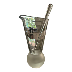 Vintage Kate Spade Lenox Martini Pitcher & Tall Glass Stir