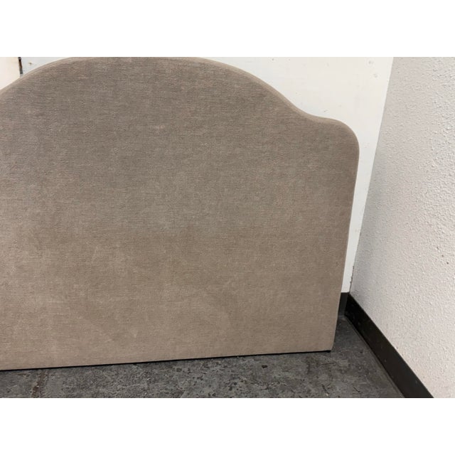Queen Size Custom Design Sage Linen Headboard For Sale - Image 4 of 12