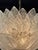 Murano Granola Glass 2-Tier Leaf Form Flush Mount Chandelier For Sale - Image 4 of 8