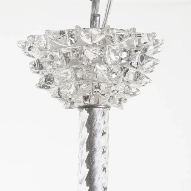 Italian Murano Glass Chandelier by Ercole Barovier For Sale - Image 3 of 12