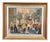 Arne Wallsten, Market Scene, 1960s, Oil Painting on Canvas, Framed For Sale