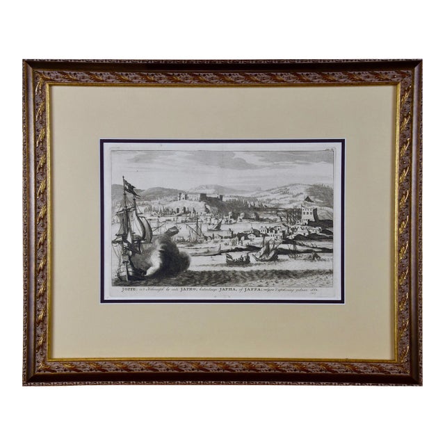 City View of Joppe/Jaffa 'Tel Aviv: 18th Century French Map by Sanson For Sale