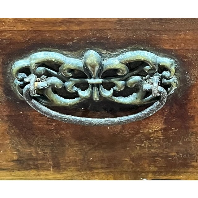 Antique English Bed Steps, Commode. Side Table For Sale - Image 14 of 15