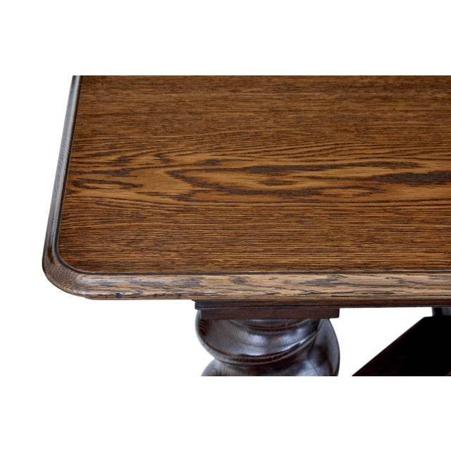Antique Extending Dining Table in Oak, 1900 For Sale - Image 4 of 10
