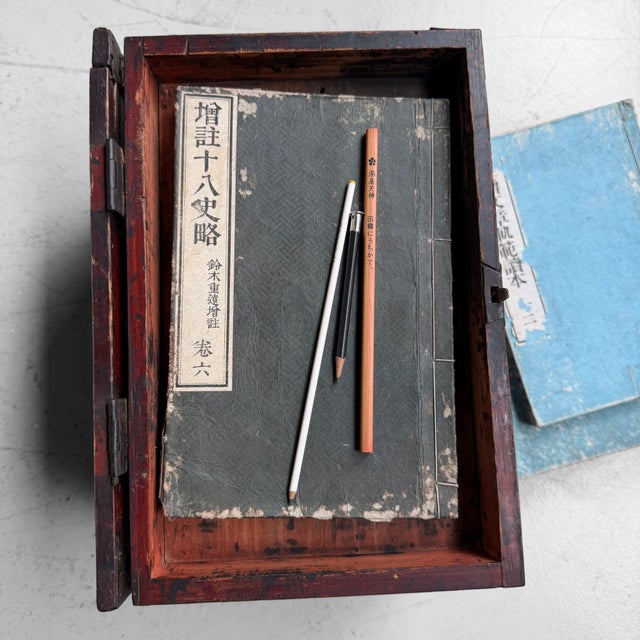 Japanese Suzuribako Calligraphy Box, 1870 For Sale - Image 5 of 12