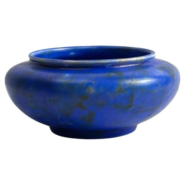Art Deco Chameleon Ware Bowl in Cobalt Blue from George Clews, Staffordshire, 1930s For Sale - Image 10 of 10
