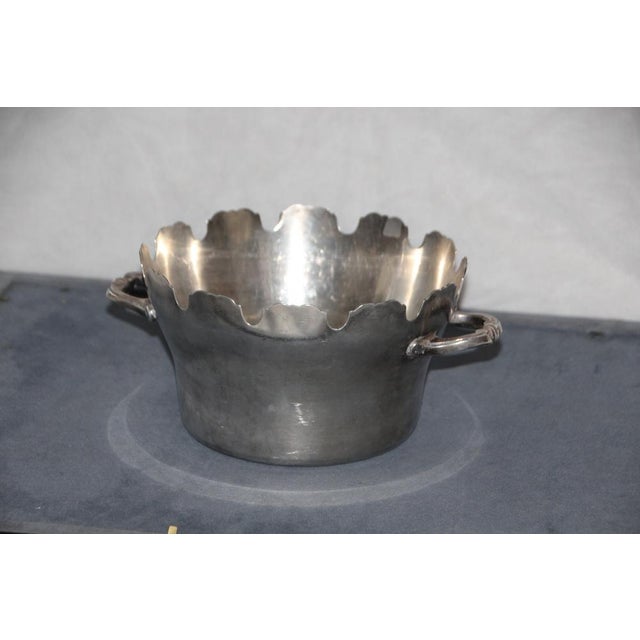 Silver Silverplated Glass Cooler Silver Centerpiece, 1890s For Sale - Image 8 of 15