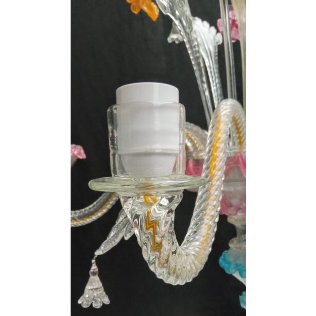 Chandelier in Murano Glass, 1960s For Sale - Image 9 of 16