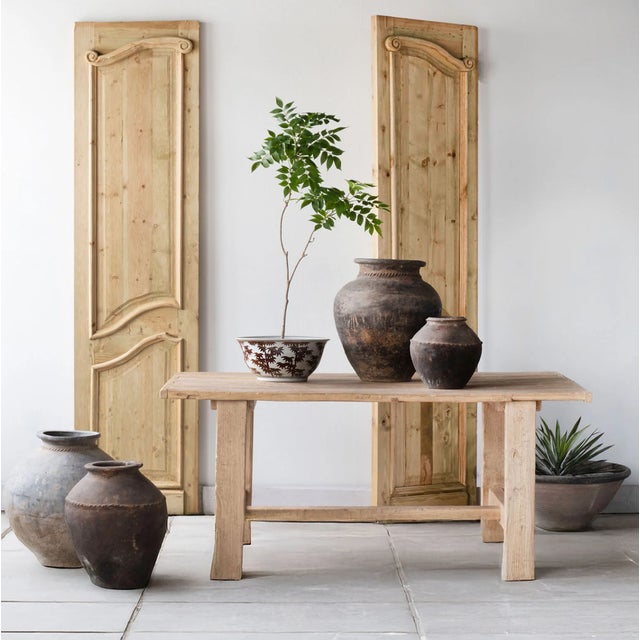 Not Yet Made - Made To Order Matthew Izzo Home Vernacular Reclaimed Wood Rustic Rectangular Dining Table For Sale - Image 5 of 5