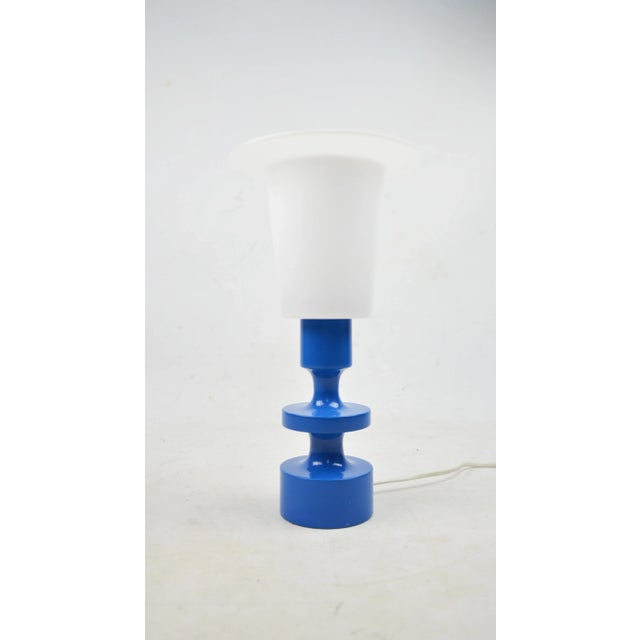 Swedish Table Lamp by U. & O. Kristiansson for Luxus, 1970s, in Good conditions. Designed 1970 to 1979 This piece has an...