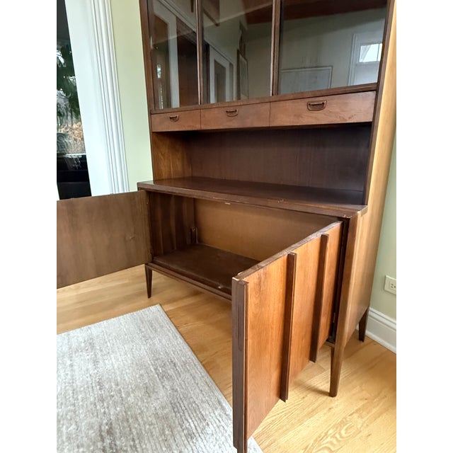 1969 Keller Walnut China Cabinet For Sale - Image 10 of 10