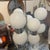 Vintage 1960s Italian Space Age Chandelier with Opaline Glass Globes This striking chandelier is a superb example of...