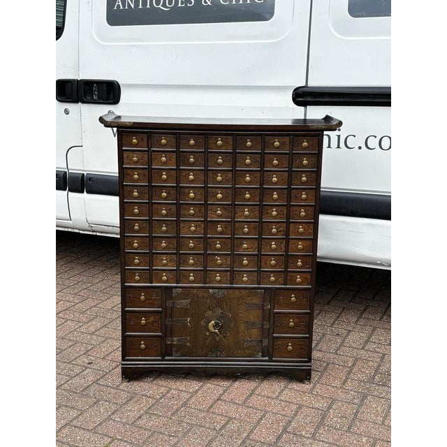 Brown Chinese Apothecary Cabinet with 69 Drawers For Sale - Image 8 of 14
