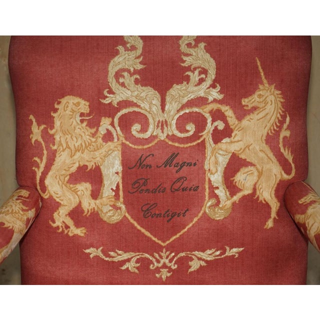 Textile Set of Claw and Ball Lounge Chair with Ottoman by Francesco Molon, Italy For Sale - Image 7 of 18
