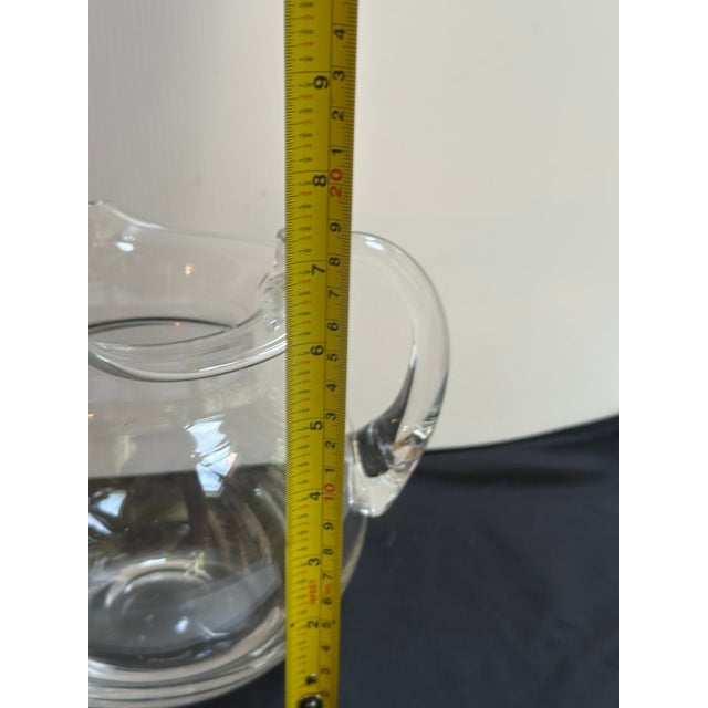 1980s Tiffany & Co. Crystal 7" Tall Pitcher Barware For Sale In New York - Image 6 of 17