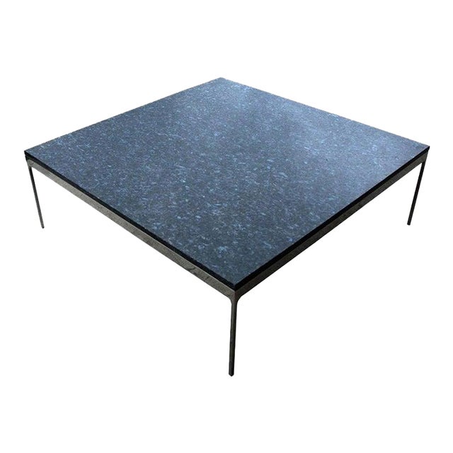 1970s Granite Stainless Steel TA35 Series Zographos Coffee Table For Sale