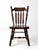 This vintage pine tavern chair features a classic spindle back, turned legs, and stretchers. Its warm, aged finish...