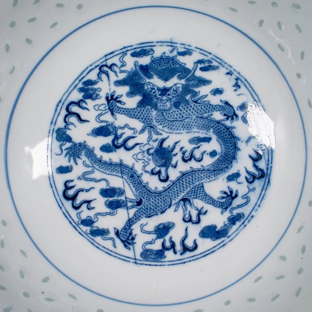 Vintage Display Bowl, Oriental Ceramic, Decorative, Serving Dish, Art Deco, 1930 For Sale - Image 6 of 10