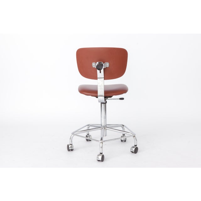 Metal Vintage Chrome Swivel Chair by Bremshey & Co., Germany, 1980s For Sale - Image 7 of 10