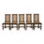 Late 19th Century Antique 19thC Set 6 Carved Caned Jacobean Barley Twist Walnut Dining Chairs 1870 For Sale - Image 5 of 18