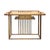 Simple Oriental Minimalistic Natural Wood Console Side Table Desk For Sale - Image 4 of 14