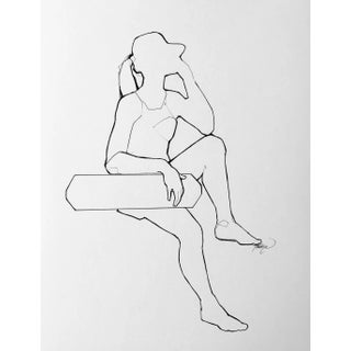 Abstract Drawing of Lifeguard For Sale