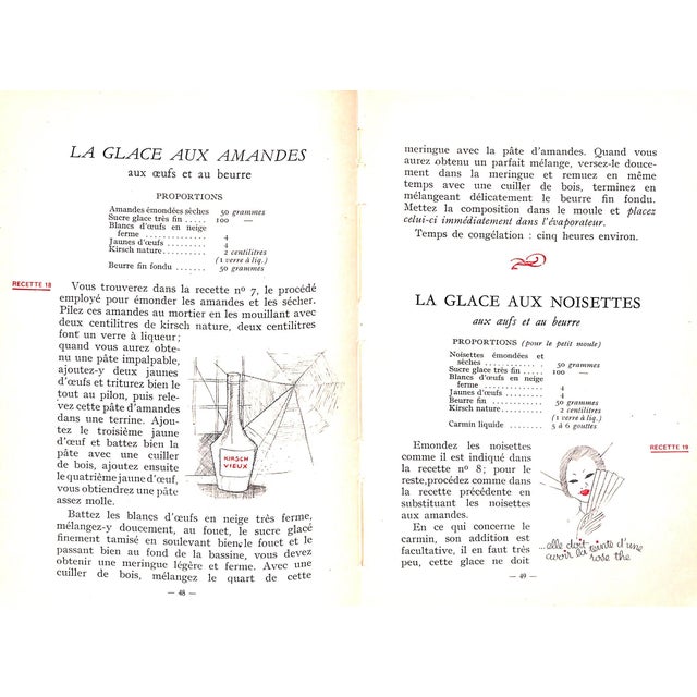 White "Entremets Et Boissons Glaces" 1930 Lespine, G. Dumont For Sale - Image 8 of 11
