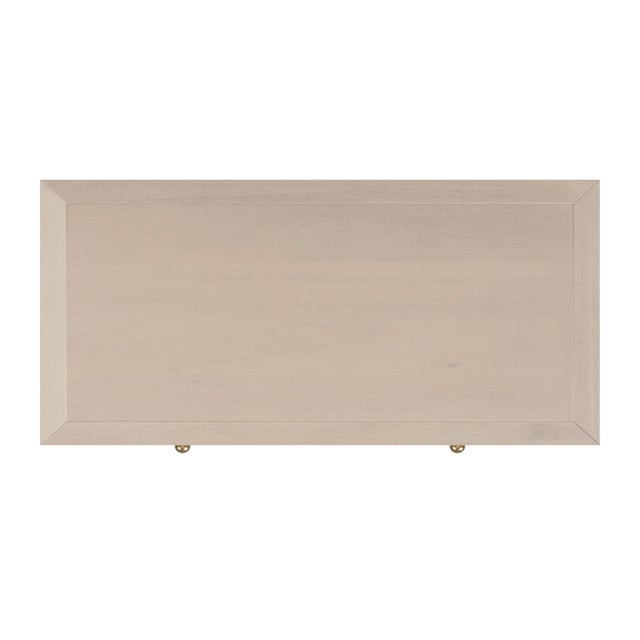 Wood Nora 36 in. W Rectangular Wood 5 Drawer Tall Dresser, Antique Taupe For Sale - Image 7 of 8