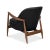 2020s Mid Century Black Leather Arm Chair For Sale - Image 5 of 13