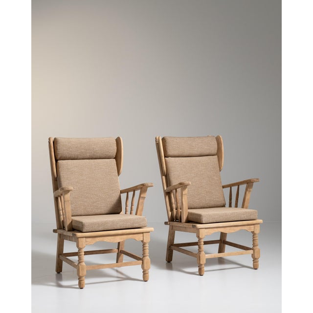 1970s Mid-Century Modern Brown Wood Pair of Club Chairs For Sale - Image 12 of 13
