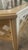 Cream Vintage Broyhill Natural Wood Octagonal Lattice Glass Top Regency Coffee Table For Sale - Image 8 of 10