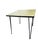 1960s Mid-Century Child’s Dinette Set With Yellow Crosshatch Laminate For Sale - Image 4 of 18