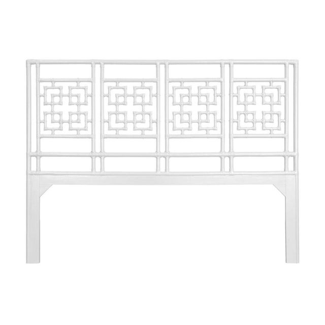David Francis Palm Springs Platform Bed King, White For Sale - Image 4 of 6