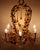 Flower Basket Chandelier with Amber Color Crystals, 1950s For Sale - Image 13 of 18