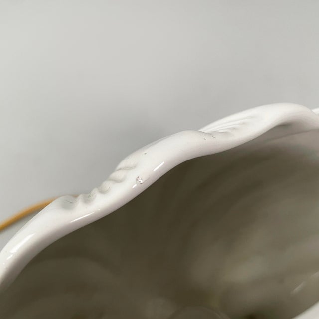 Mid-Century Modern Italian Ceramic Shells Table Lamp by Este Ceramiche, 1960s For Sale - Image 10 of 14