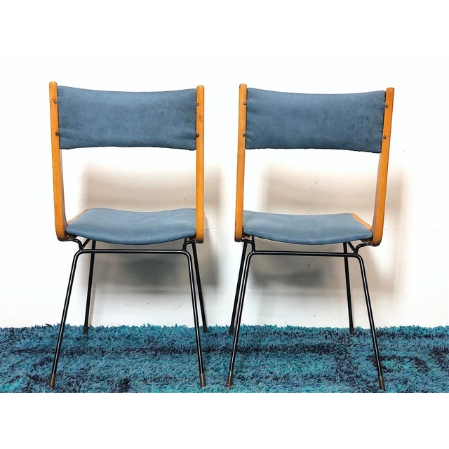 Boomerang Chairs from Carlo De Carli, Italy, 1950s, Set of 2 For Sale - Image 6 of 10