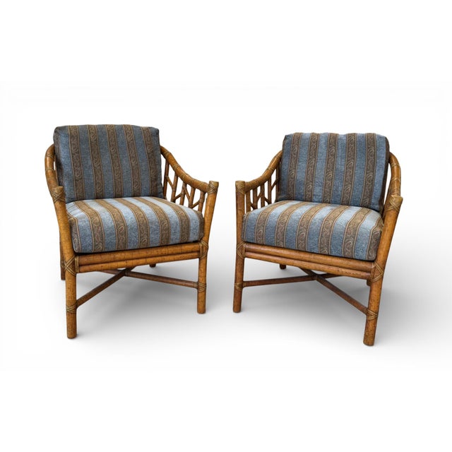 John McGuire Vintage McGuire Organic Modern Lounge Chairs, a Pair For Sale - Image 4 of 16