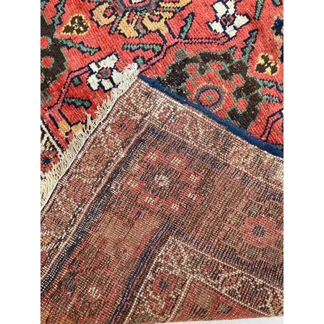 Textile 1910's Antique Persian Bijar , 4'2" X 8' For Sale - Image 7 of 9