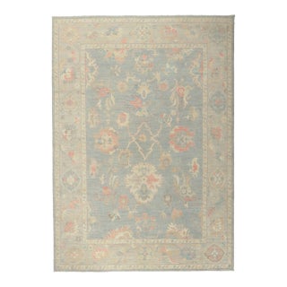 Vintage Modern Oushak Style Rug - 09'11 X 14'00 For Sale