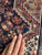 Persian 1920s Southwest Persian Khamseh Deep Blues, Amber, Peacock Green Rug 7.8 x 9 For Sale - Image 3 of 13