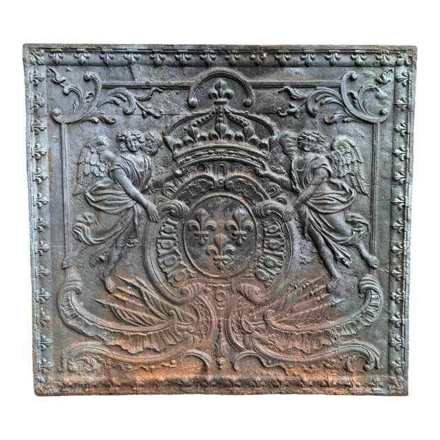 French Chimney Fireback, 1850s For Sale - Image 15 of 15