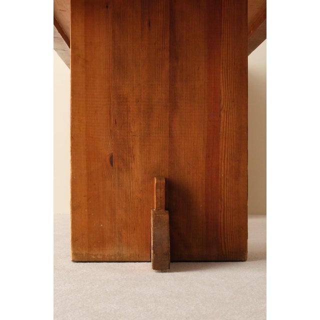 Brown Lovö Table attributed to Axel Einar Hjorth for Nordiska Kompaniet, 1930s For Sale - Image 8 of 9