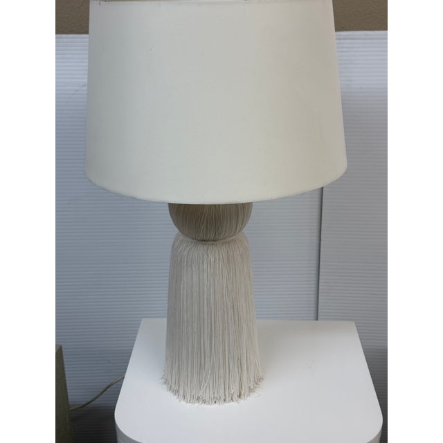 Hollywood Regency Laura Kirar for Arteriors Home Tassel Table Lamp For Sale - Image 3 of 12