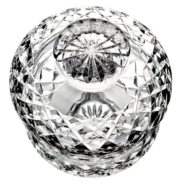 Vintage Galway Crystal Covered Dish - Hand Cut - 5.5" Ireland For Sale - Image 4 of 10
