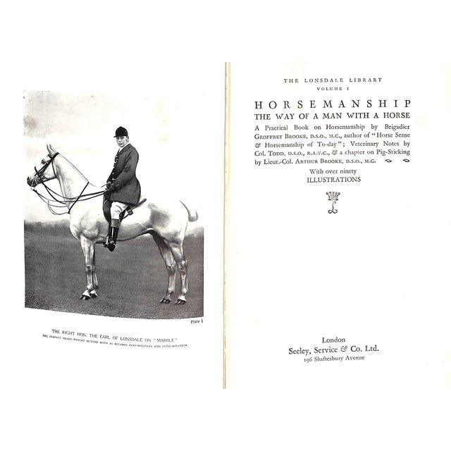 Traditional "Horsemanship: The Way of a Man With a Horse" 1948 Brooke, Maj. Gen. Geoffrey For Sale - Image 3 of 12