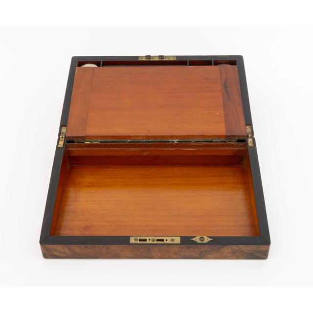 Victorian Burl Walnut Writing Box For Sale In New York - Image 6 of 12