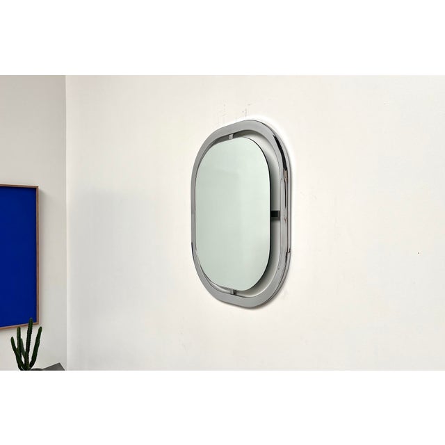 Bauhaus Mirror in Chrome Steel, 1950s For Sale - Image 17 of 17