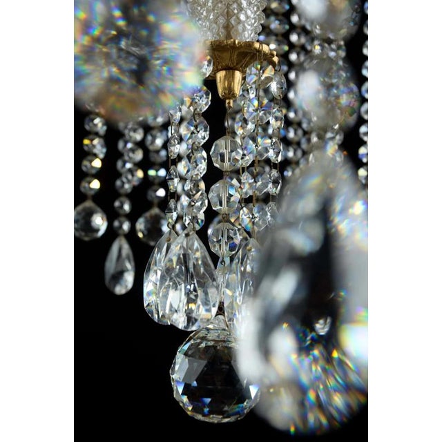 2000 - 2009 Crystal Cascade Chandelier with Long Trimmings For Sale - Image 5 of 8