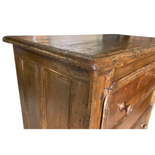 Brown Italian 17th Century Arte Populaire Commode For Sale - Image 8 of 12
