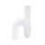 White Abstract Curved Tube Vase Tall For Sale - Image 9 of 11